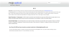 Desktop Screenshot of mojooptical.com